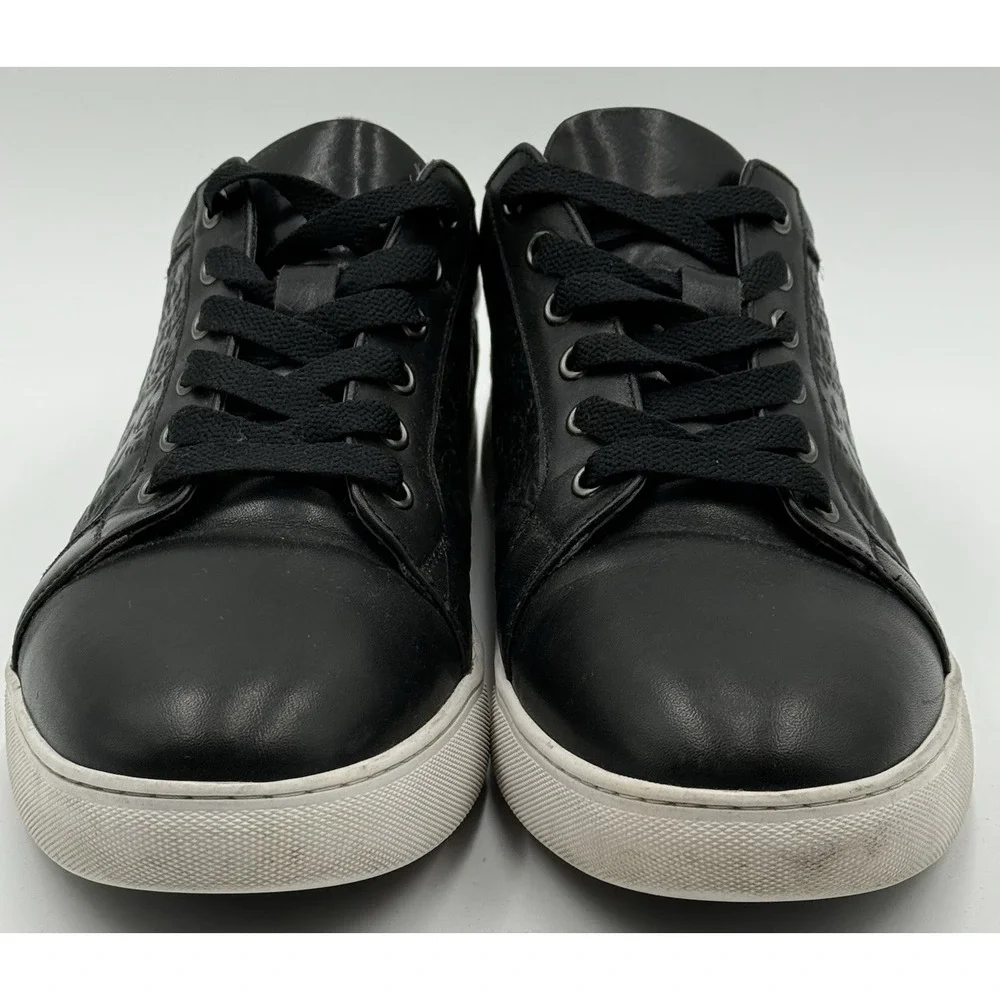 Robert Graham‎ Sneakers Men Sz10 Artfibers Dreamer Sugar Skull Rose Black Brown